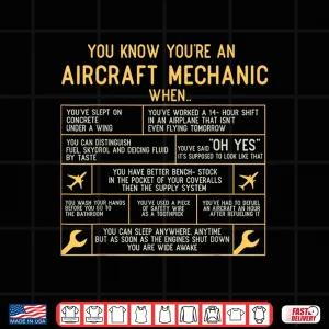 Design Airplane Maintenance Aircraft Mechanic Shirt