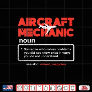 Design Definition Airplane Technician Aircraft Mechanic Shirt