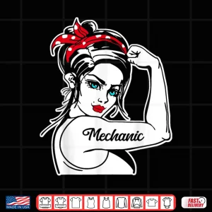 Design Rosie The Riveter Pin Up Girl Mechanic Shirt