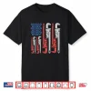 Plumber American Flag Pipe Wrench 4Th Of July Plumbing Shirt