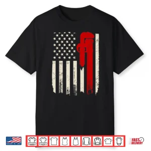 American Plumber Flag 4Th Of July Plumbing Shirt