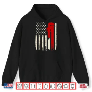 Hoodie American Plumber Flag 4th of July Plumbing Shirt 1