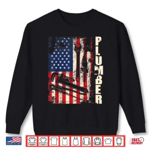 Patriotic Plumber Us Flag Plumbing Handyman Pipe Fitter Shirt 2 Sweatshirt Patriotic Plumber US Flag Plumbing Handyman Pipe Fitter Shirt 1