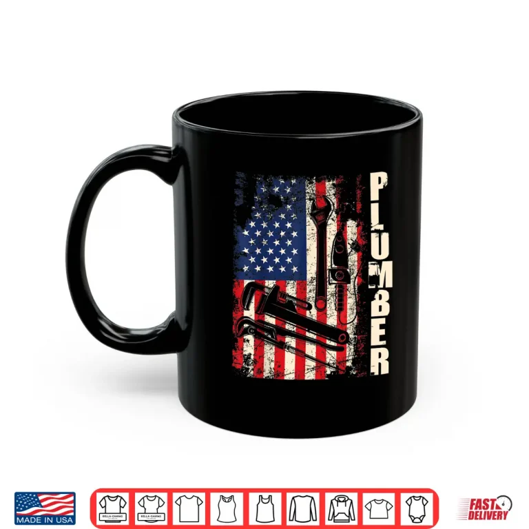 Patriotic Plumber Us Flag Plumbing Handyman Pipe Fitter Shirt 3 Mug Patriotic Plumber US Flag Plumbing Handyman Pipe Fitter Shirt 1