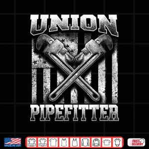 Design Union Pipefitter Pipe Fitter Plumber Plumbing Steamfitter Shirt 1