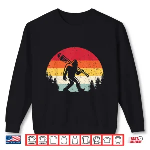 Sweatshirt Vintage Bigfoot Plumber Pipe Wrench Funny Sasquatch Plumbing Shirt 1