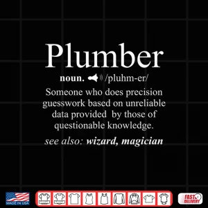 Design Funny Noun Plumber Definition Shirt Plumbing Gift Love