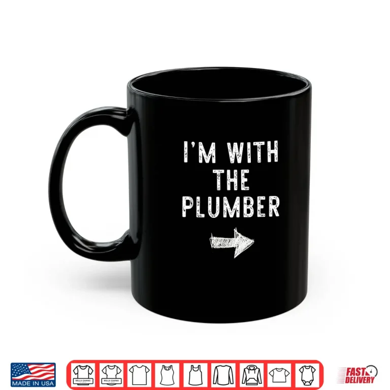 Mug Im With the Plumber Costume Halloween Matching Couple Shirt