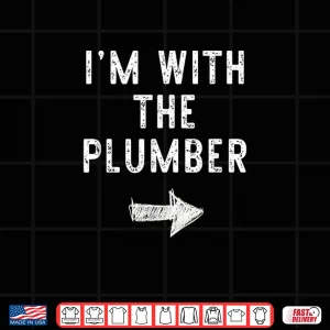 Design Im With the Plumber Costume Halloween Matching Couple Shirt