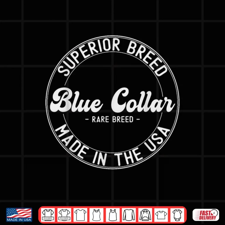 Design Patriotic Worker Lineman Plumber USA Blue Collar Worker Shirt