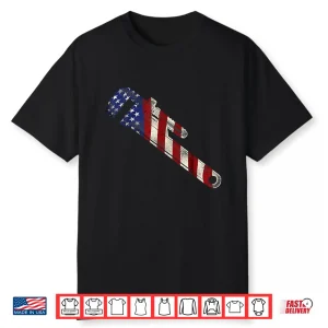 Plumbing Plumber Pipe Wrench American Flag Vintage Shirt