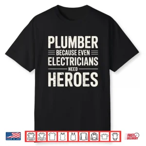 Cool Plumber Costume Plumbing Tool Plumber Shirt