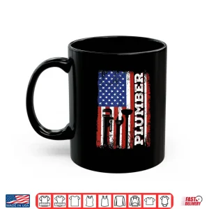 Mug Patriotic US Flag Plumbing Plumber Plumber Shirt