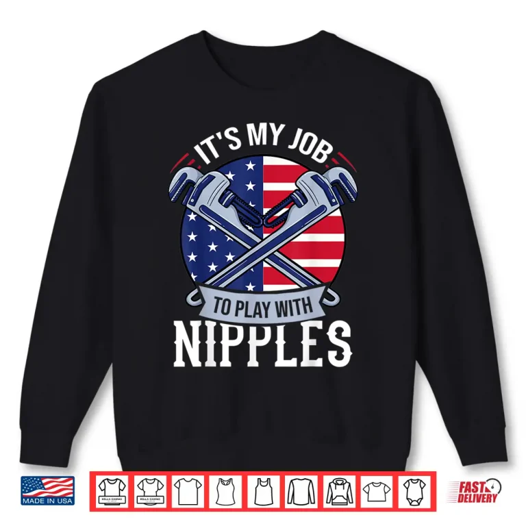 Sweatshirt Pipefitter Steamfitter Gift Plumber USA American Flag Shirt