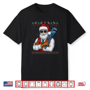 Plumber Santa Claus Christmas Funny Ugly Sweater Premium Shirt