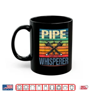 Mug Retro Vintage Rainbow Pipe Whisperer Funny Plumber Shirt