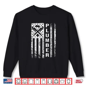 Sweatshirt Plumber Flag Gift For Plumber Plumbing Outfit Shirt