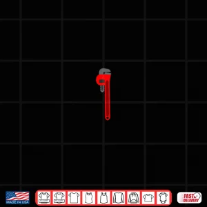 Design Plumber Tool Gift Plumbing Pipe Wrench Steamfitter Shirt