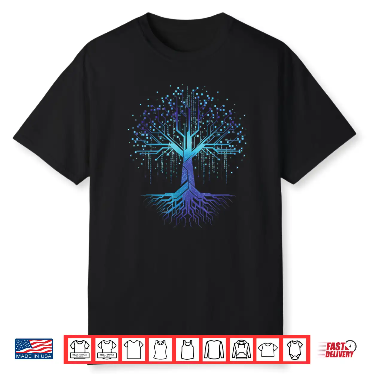 Binary Code Tree Computer Science Technology Coder Shirt Binary Code Tree Computer Science Technology Coder Shirt