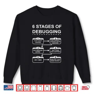 Sweatshirt 6 Stages Of Debugging Design Programming Computer Science Shirt