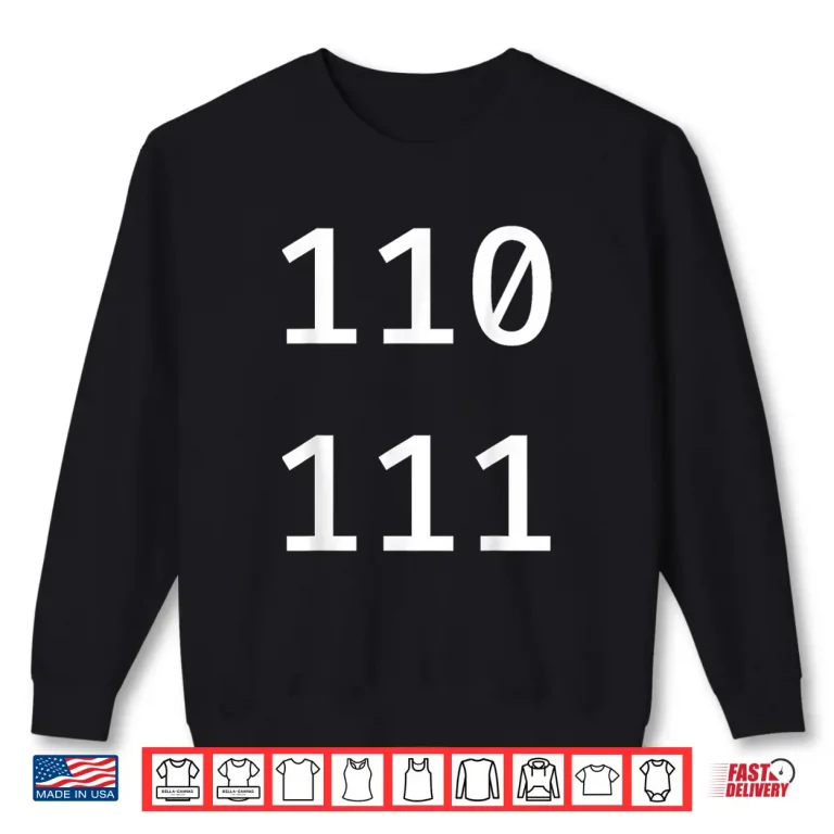 Sweatshirt 67 Meme Programmer Coder Binary Code Funny Computer Science Shirt