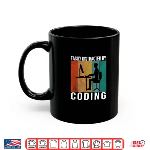Mug Coding Retro Code Vintage Programmer Developer Funny Coder Shirt