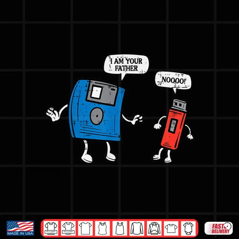 Design Floppy Disk Usb Drive Im Your Father Fun Computer Men Women Shirt