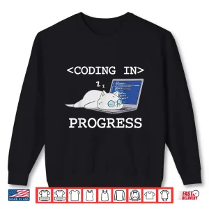 Funny Programming Cat Coding Coder Programmer Developer Shirt 1 Sweatshirt Funny Programming Cat Coding Coder Programmer Developer Shirt