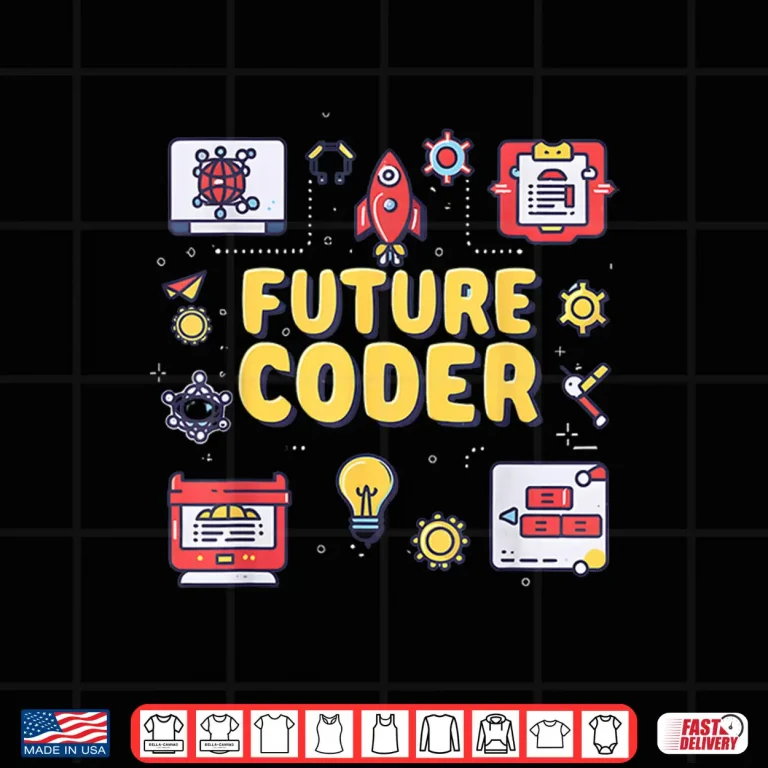 Design Funny Future Coder Boy Girl Teen Student Coding Shirt