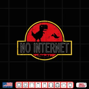 Design No Internet Dino Network Administrator Engineer Men Women Shirt