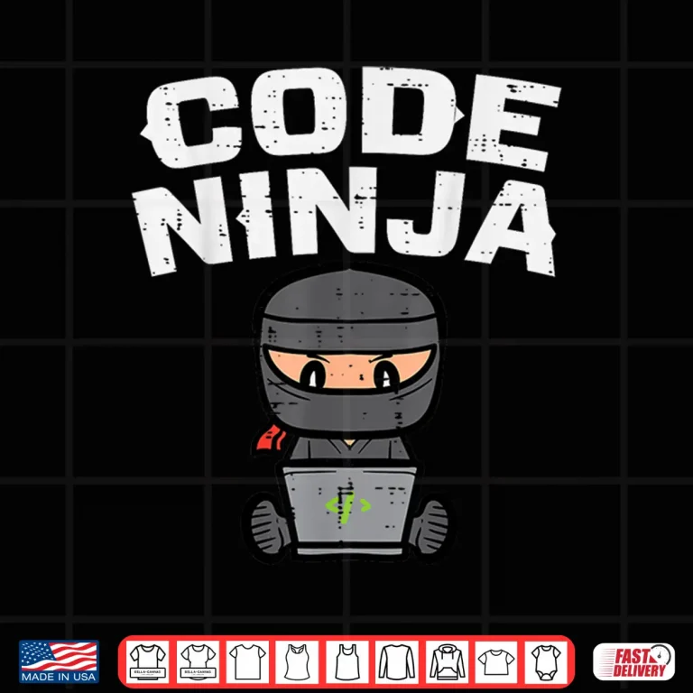 Design Programmer Code Ninja Coder Software Developer Men Women Kid Shirt
