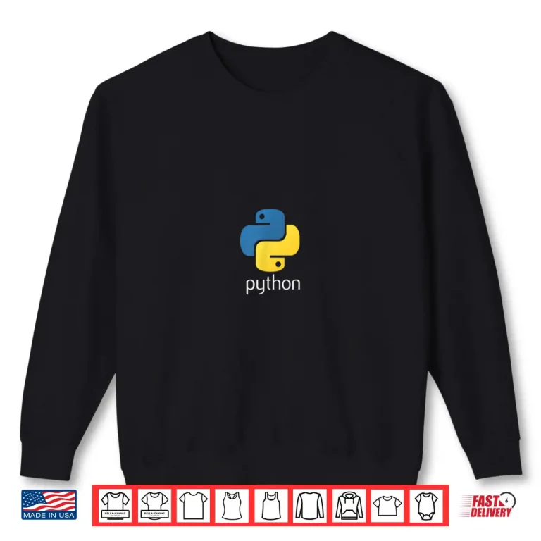 Sweatshirt Python Programmer Shirt Computer Developers Tee Shirt