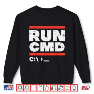 Sweatshirt Run Cmd System Administrator Programmer Sysadmin Men Women Shirt