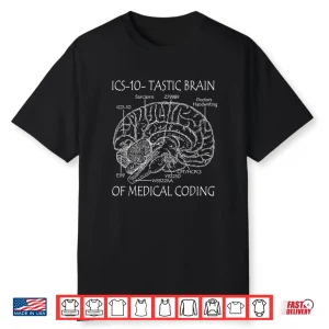 Brain Of Medical Coding Medical Billing Clinical Coder Shirt