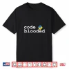 Code Blooded. Python Funny Coder Programmer Retro Joke Shirt