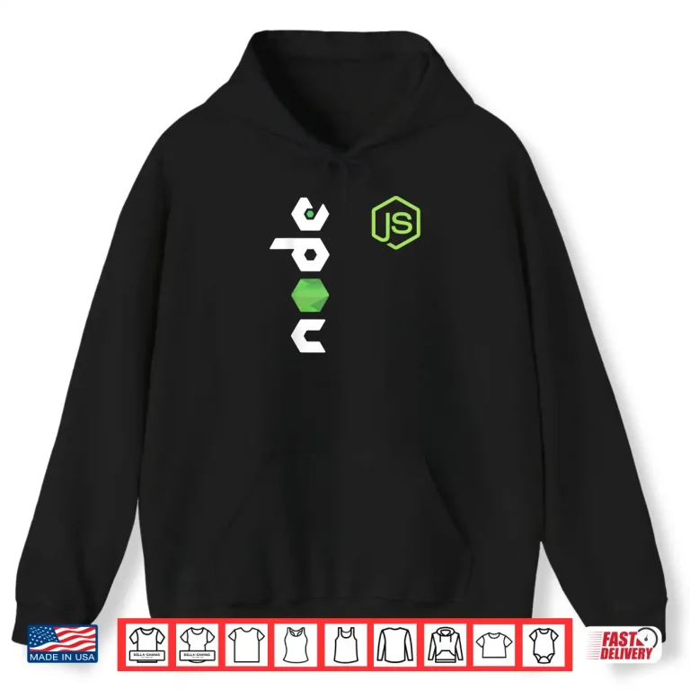 Hoodie Javascript Programmer Js Node Tee Pc Developers Shirt