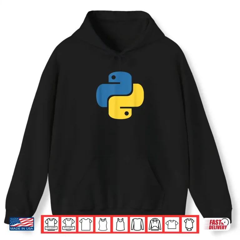 Hoodie Official Python Logo For Developers Shirt