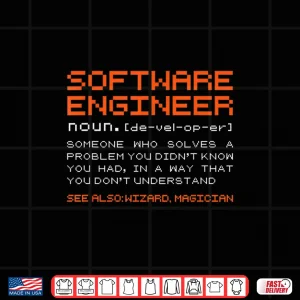 Design Software Engineer Developer Definition Programming Shirt