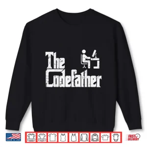 Sweatshirt The Codefather Funny It Programmer Coder Parody Dad Papa Men Shirt