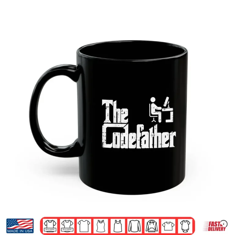 Mug The Codefather Funny It Programmer Coder Parody Dad Papa Men Shirt