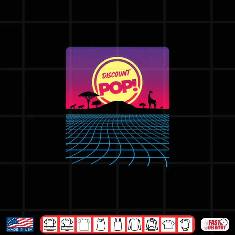 Design Africa Synthwave Sunset Aesthetic Shirt