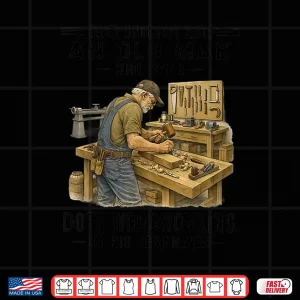 Design Old Man Woodworking Professional Carpenter Shirt