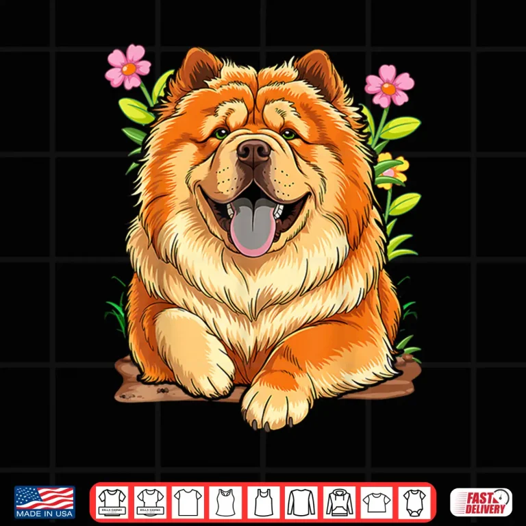 Design Realistic Chow Chow Dog Breed Graphic Shirt