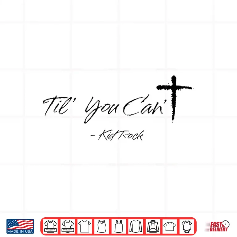 Design Til You CanT Cross Christian Motivation Shirt