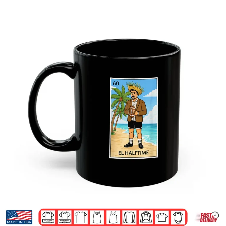 Mug El Halftime Vintage Football Beach Graphic Shirt