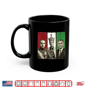 Mug Pahlavi Dynasty Three Generations Reza Shah Mohammad Reza Shirt 1