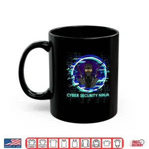 Mug Cybersecurity Ninja Binary Code Programmer Nerd Design Shirt