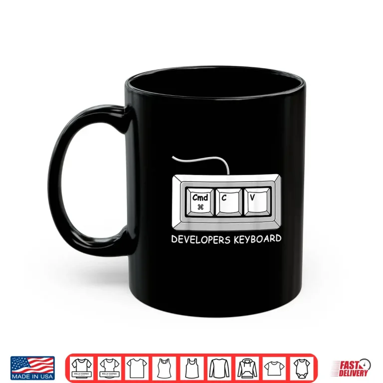 Mug Funny Computer Programmer Software Developers Keyboard Shirt