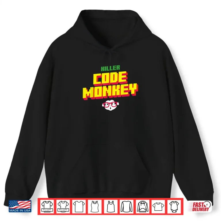 Hoodie Funny Killer Code Monkey Devops Software Engineer Shirt