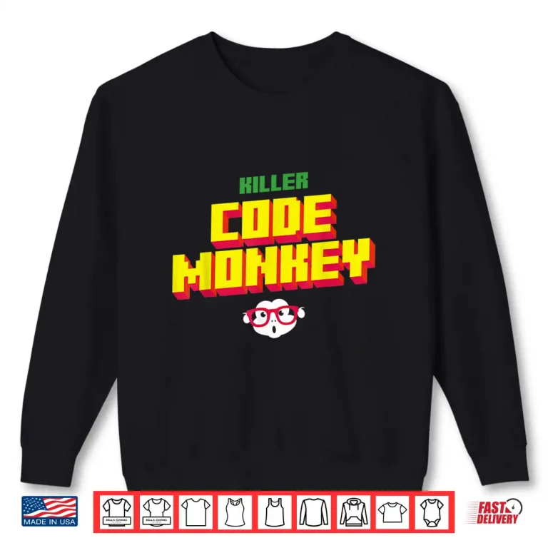 Sweatshirt Funny Killer Code Monkey Devops Software Engineer Shirt